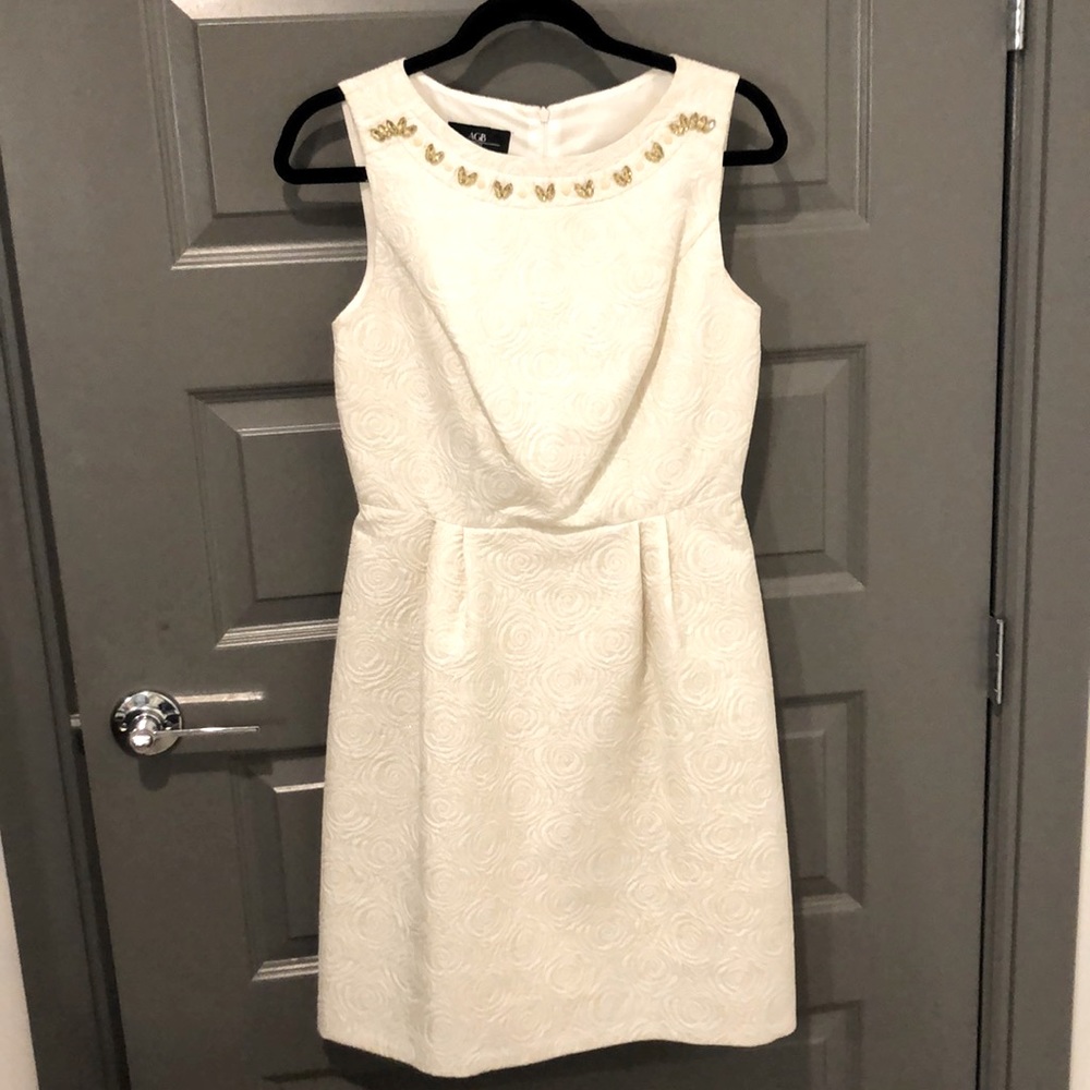 Elegant Gold and Cream Dress